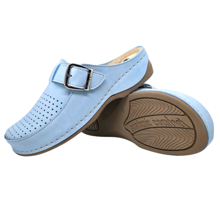 Saboti Dr Feet 2107 albastru deschis - dama [4]