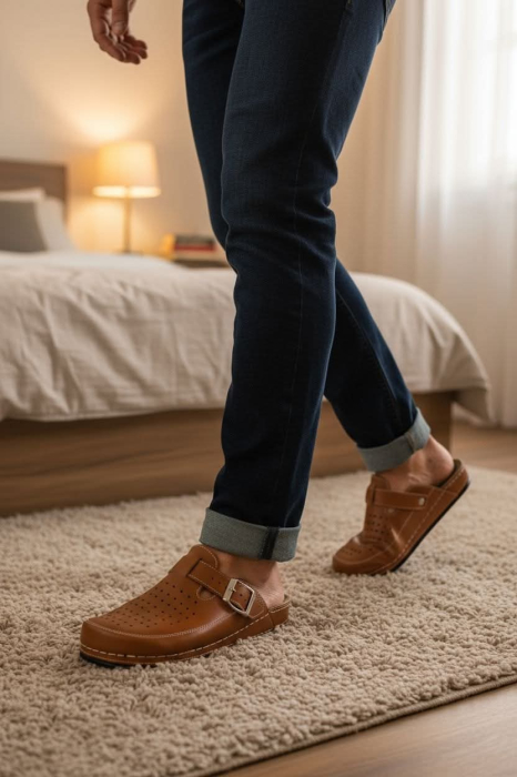 Saboti medicali Doss 249 maro perforat - barbati [6]