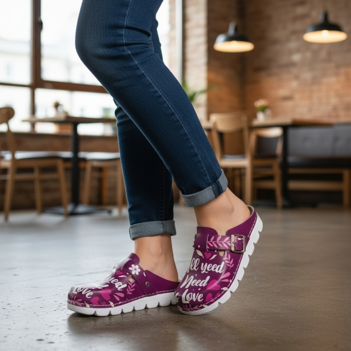 Saboti medicali Dr Feet 1100 mov - All you need is love - dama [6]