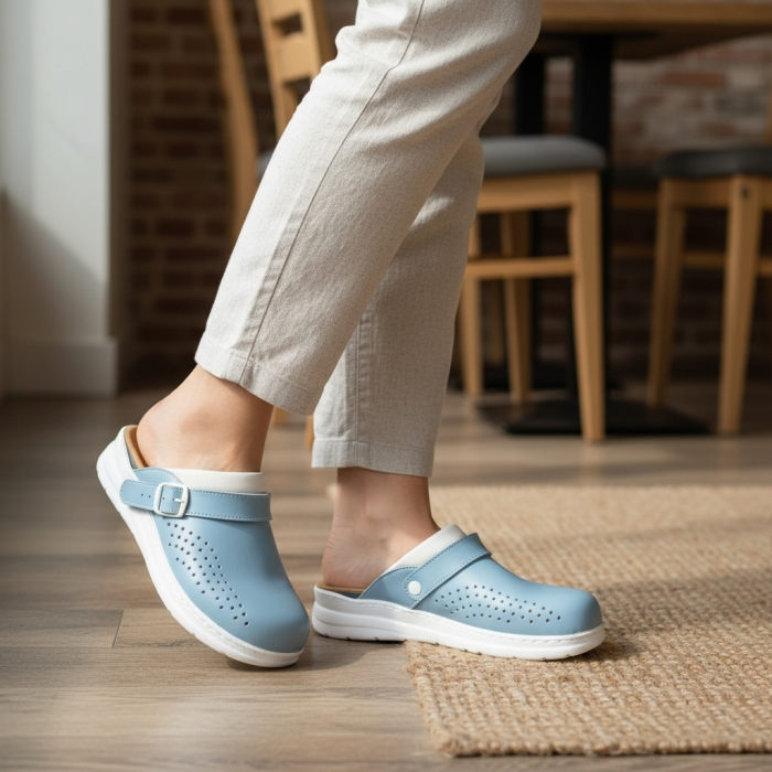 Saboti medicali Dr Feet 5046 albastru deschi - dama [5]