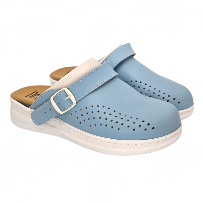 Saboti medicali Dr Feet 5046 albastru deschi - dama [2]