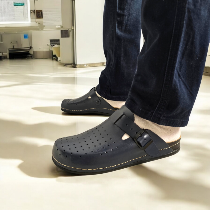 Saboti medicali Dr Feet 8001 albastru inchis - barbati [5]