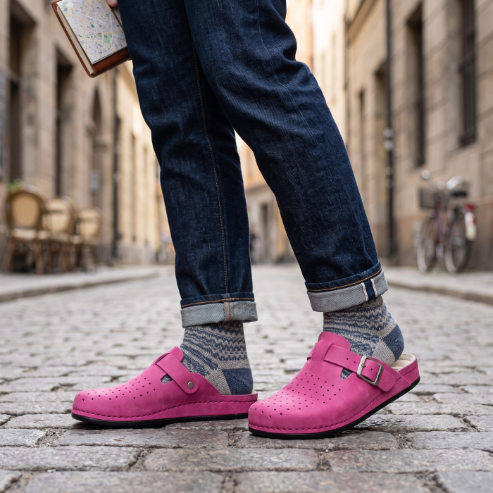 Saboti medicali Dr Feet 8001 roz - barbati [5]
