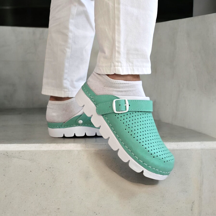 Saboti medicali Dr Feet 9014 verde - dama [5]
