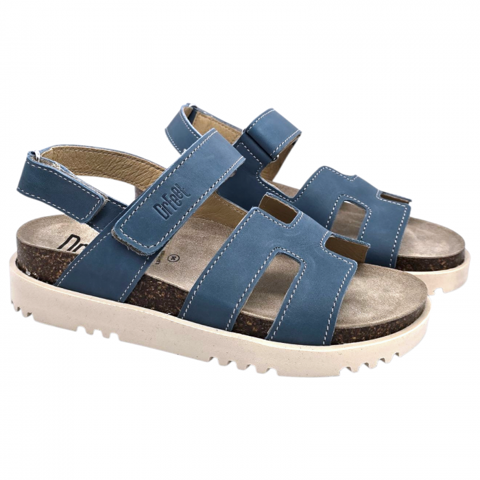 Sandale Dr Feet 16015 albastru - dama [2]