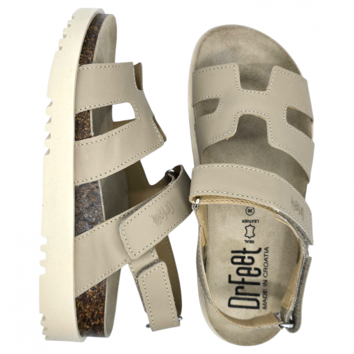 Sandale Dr Feet 16015 maro deschis - dama [6]