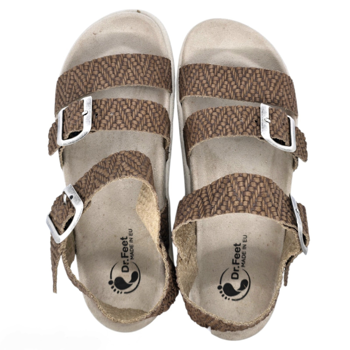Sandale Dr Feet 16031 maro inchis - dama [5]