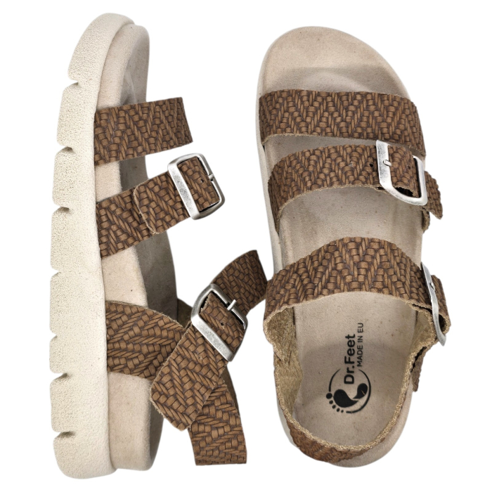 Sandale Dr Feet 16031 maro inchis - dama [6]