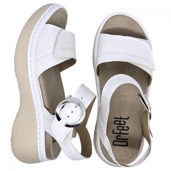 Sandale Dr Feet 18004 alb - dama [6]