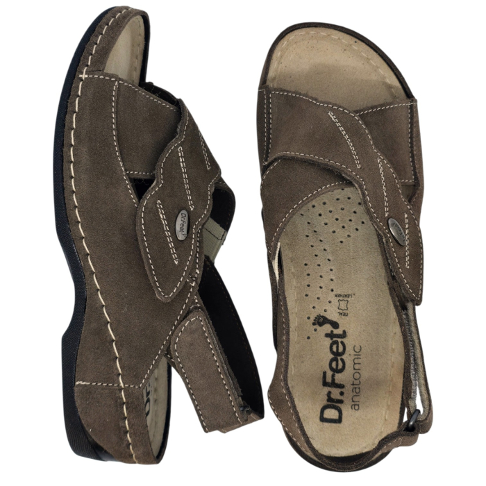 Sandale Dr Feet 2084 maro inchis - dama [5]