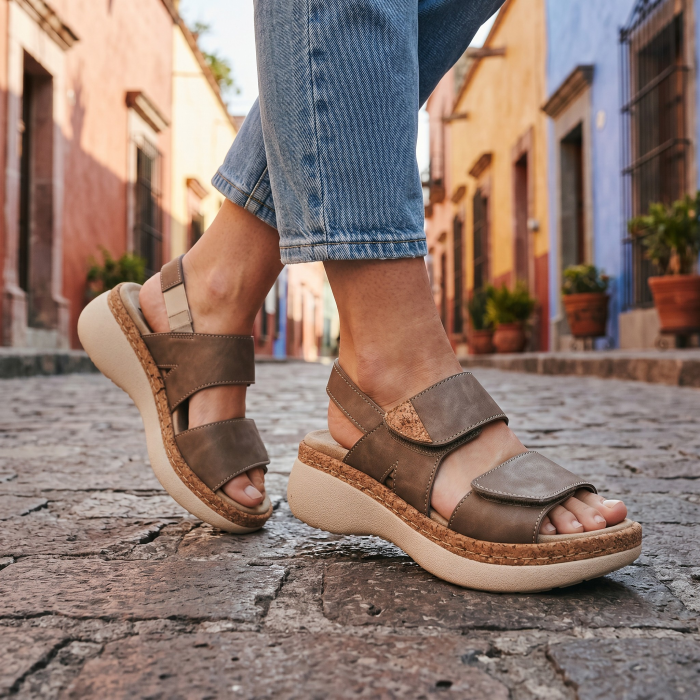 Sandale Dr Feet 21002 maro deschis - dama [7]