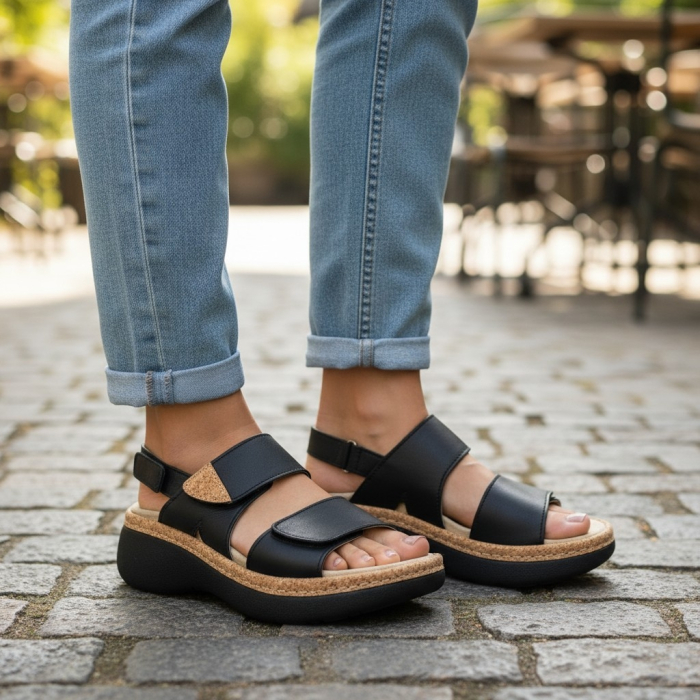 Sandale Dr Feet 21002 negru - dama [7]