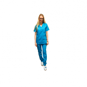 Costume medicale Unisex - Costum medical turcoaz - unisex STRECH