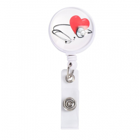 Accesorii medicale - Fashion - Ecuson retractabil "Stetho Heart"