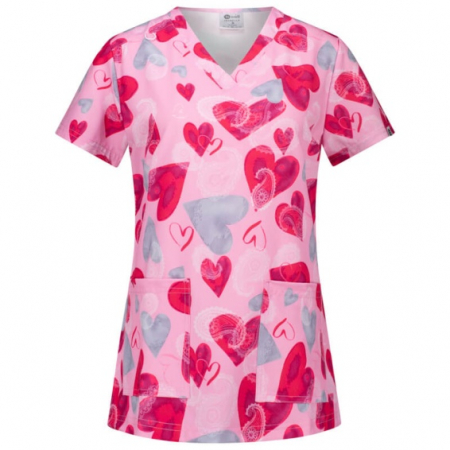 Bluza medicala roz - Love is in the air [3]