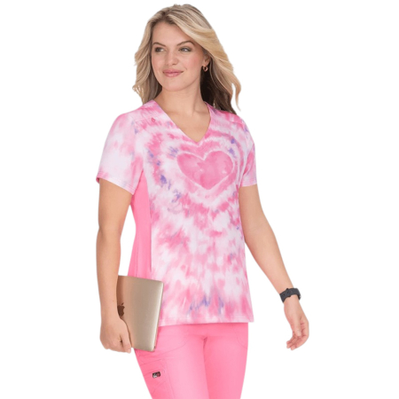 Uniforme și halate medicală - Bluza medicala - Tie Dye Heart