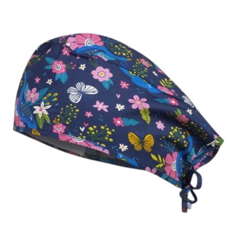 Uniforme și halate medicală - Boneta albastru Midnight Peackock