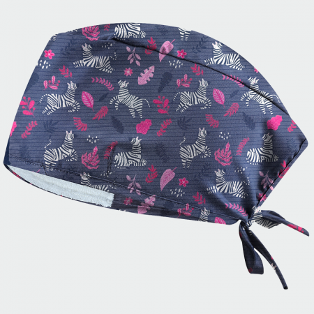 Bonete - Boneta gri cu zebra
