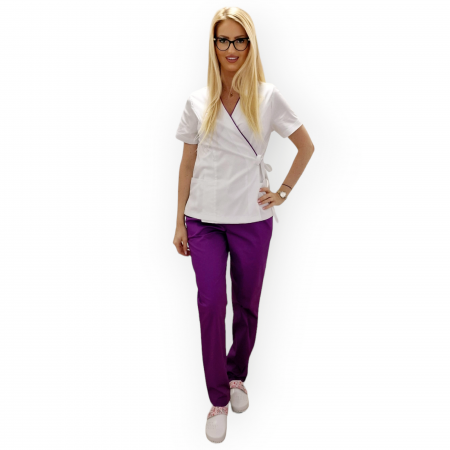 Costum medical Damă - Costum Ioana mov