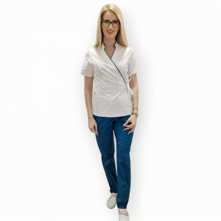 Costum medical Damă - Costum Ioana pacific blue