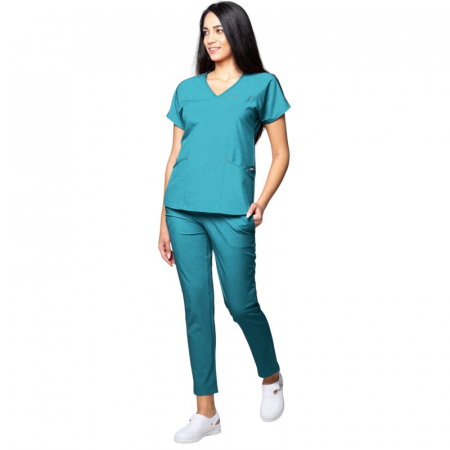Uniforme și halate medicală - Costum medical Ambra dama - turcoaz