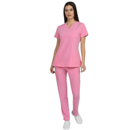 Uniforme și halate medicală - Costum medical Bella - roz