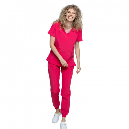 Costum medical Eva dama - ciclam [1]