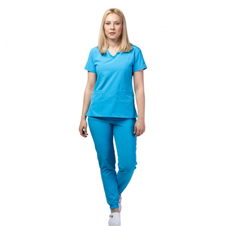 Costum medical Eva dama - ocean blue [1]