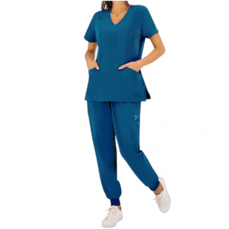 Uniforme și halate medicală - Costum medical Justina dama - caribbean blue