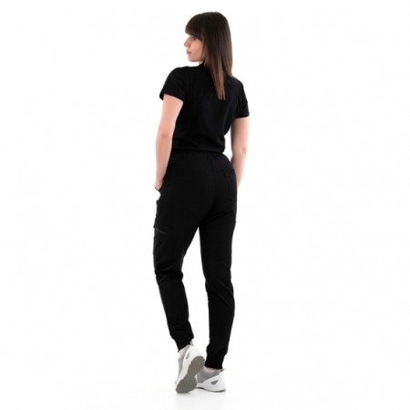 Uniforme și halate medicală - Costum medical Justina dama - negru