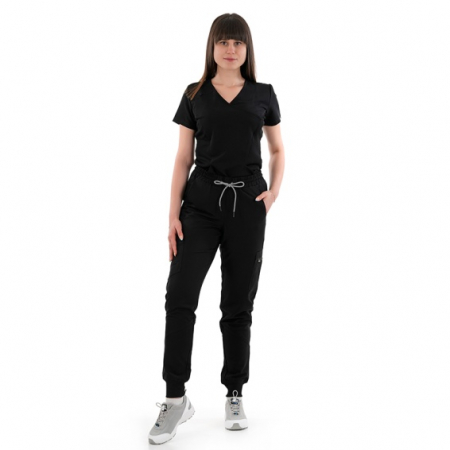 Uniforme și halate medicală - Costum medical Justina dama - negru