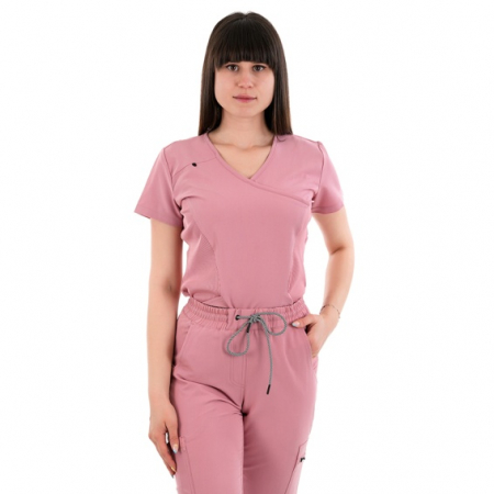 Costum medical Justina dama - roz [2]
