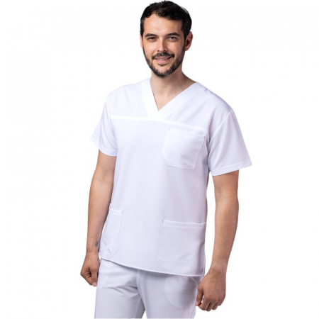 Uniforme și halate medicală - Costum medical Stellar unisex - alb