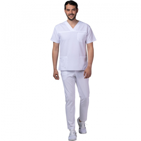 Costume medicale Unisex - Costum medical Stellar unisex - alb