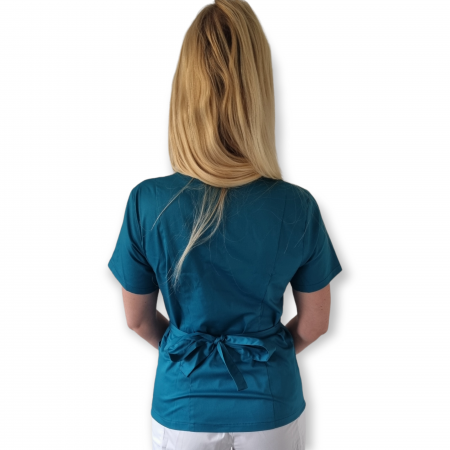 Halate Damă - Halat tip kimono - pacific blue