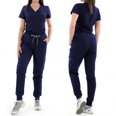 Uniforme și halate medicală - Pantaloni tip jogger bluemarin - Ricci