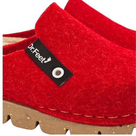 Papuci de casa Dr Feet 1107 rosu - dama [2]