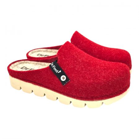 Papuci de casa Dr Feet 1107 rosu - dama [1]