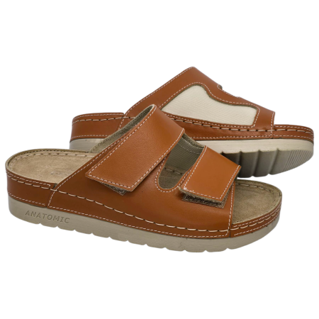 Papuci Doss 514 maro - dama - pentru picior cu monturi [1]