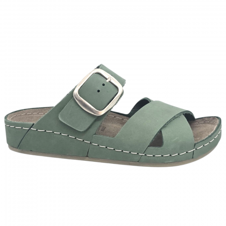 Încălțăminte cu talpă ortopedică - Papuci Doss 595 verde menta - dama