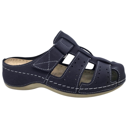 Încălțăminte cu talpă ortopedică - Papuci Doss 691 albastru - dama