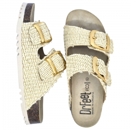 Papuci Dr Feet 16003 natural bej - dama [4]