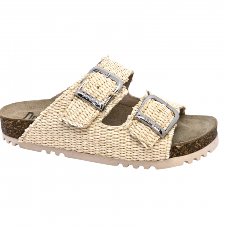 Papuci decupati - Papuci piele naturala Dr.Feet 16003 bej