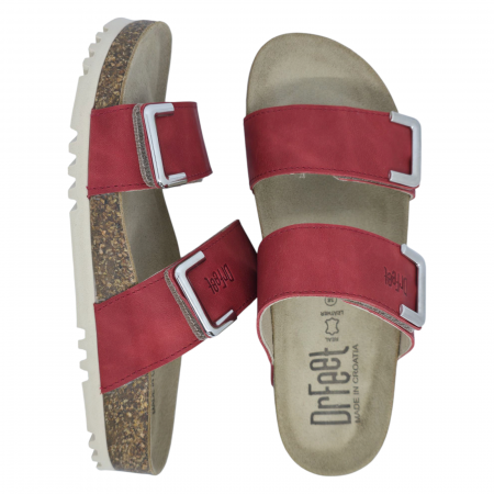 Papuci Dr Feet 16016 rosu - dama [3]