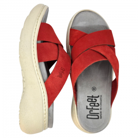 Papuci Dr Feet 18002 rosu - dama [5]