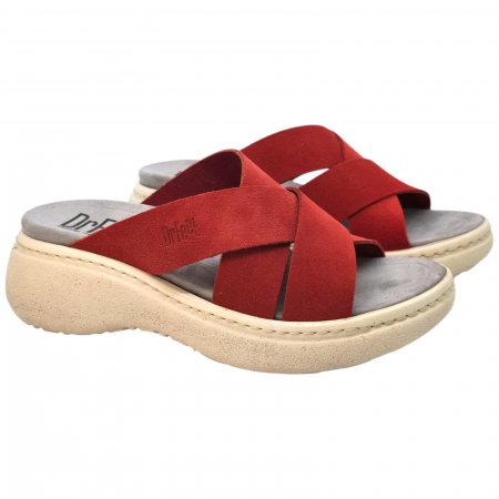 Papuci Dr Feet 18002 rosu - dama [1]