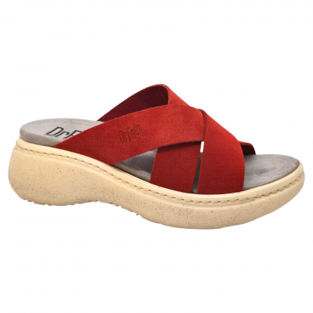 Papuci damă - Dr Feet - Papuci Dr Feet 18002 rosu - dama