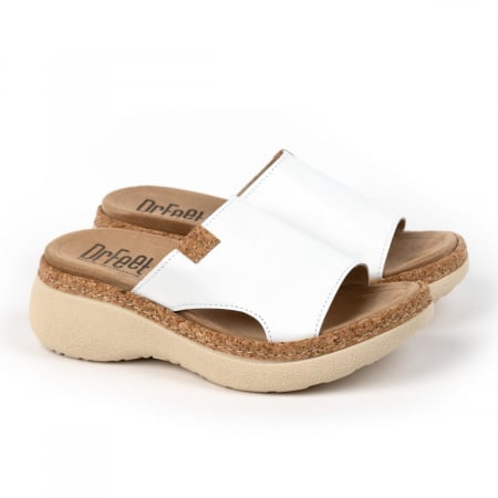 Papuci damă - Dr Feet - Papuci Dr Feet 21005 alb - dama