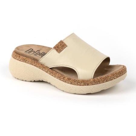 Încălțăminte cu talpă ortopedică - Papuci Dr Feet 21005 bej - dama