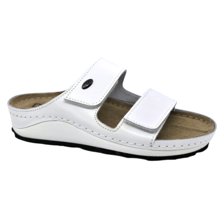***MODELE NOI*** - Papuci Dr Feet 4001 alb - dama